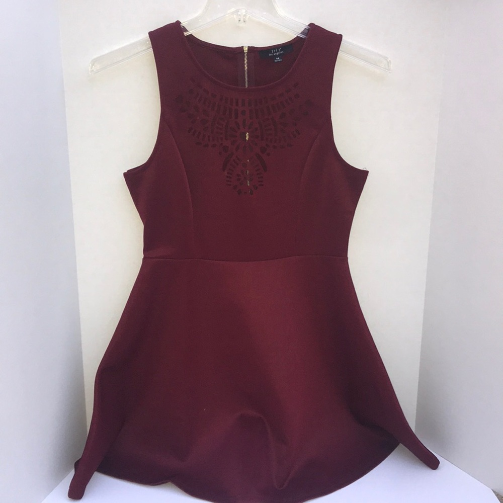 Maroon jumper dress
